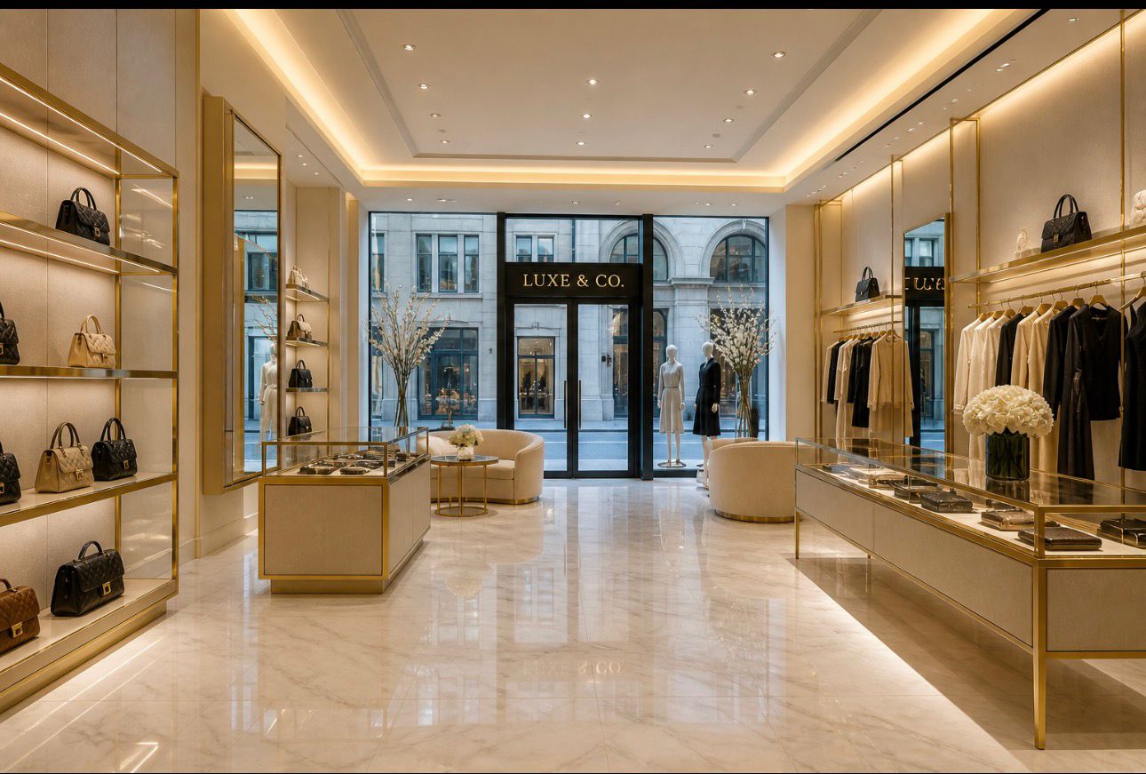 Nettoyage espaces commerciaux retail showroom
